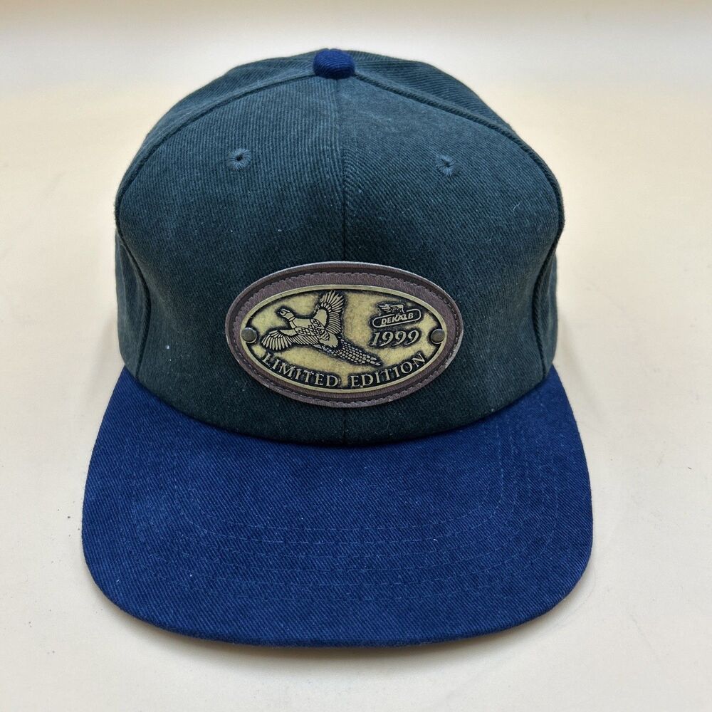 VTG 1999 Dekalb Wool Hat Cap Snapback Metal Patch Farming Seed K Products